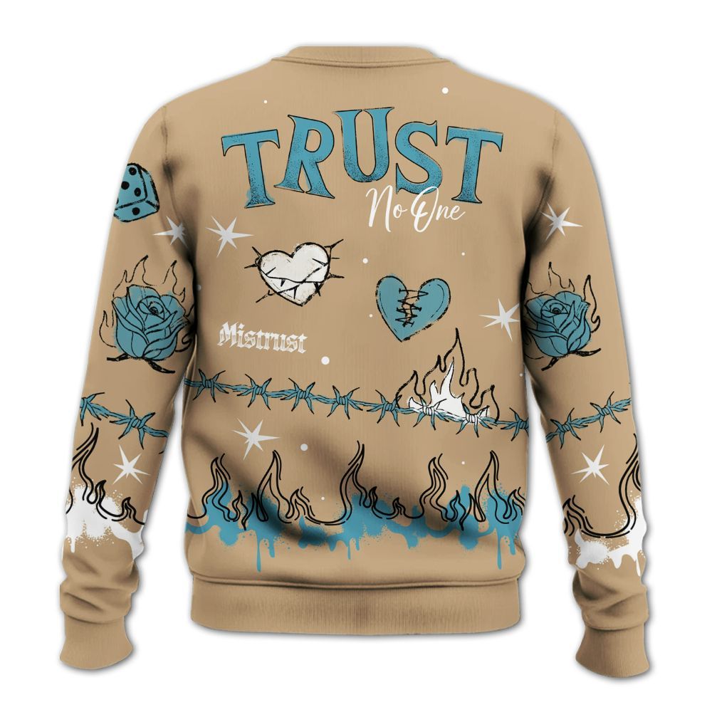Sweatshirt To Match H-Town 11s - Trust No One Snake-Bite Doodle Crayon All Over Print