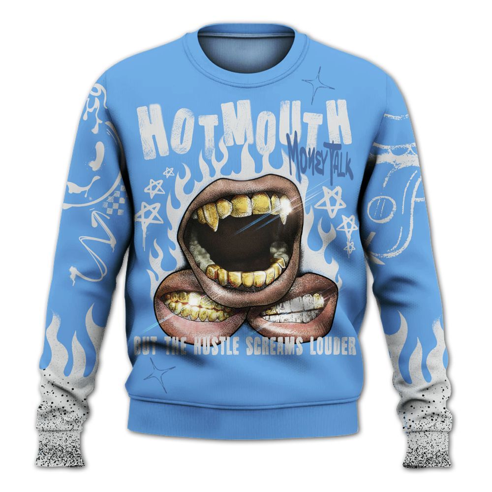 Sweatshirt To Match University Blue 6s - Mouth Burning Street Style All Over Print