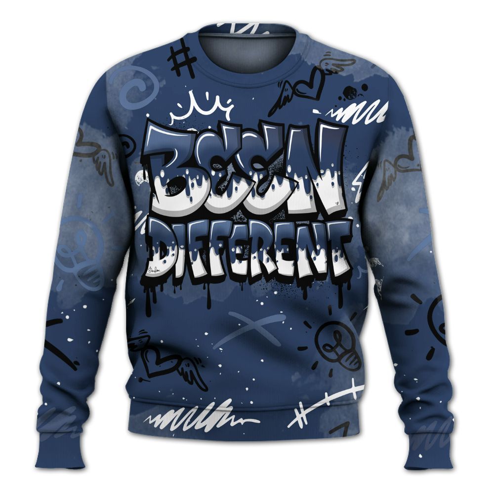 Sweatshirt To Match Low 85 Metallic Blue 1s - Drip Been Di2ferent All Over Print