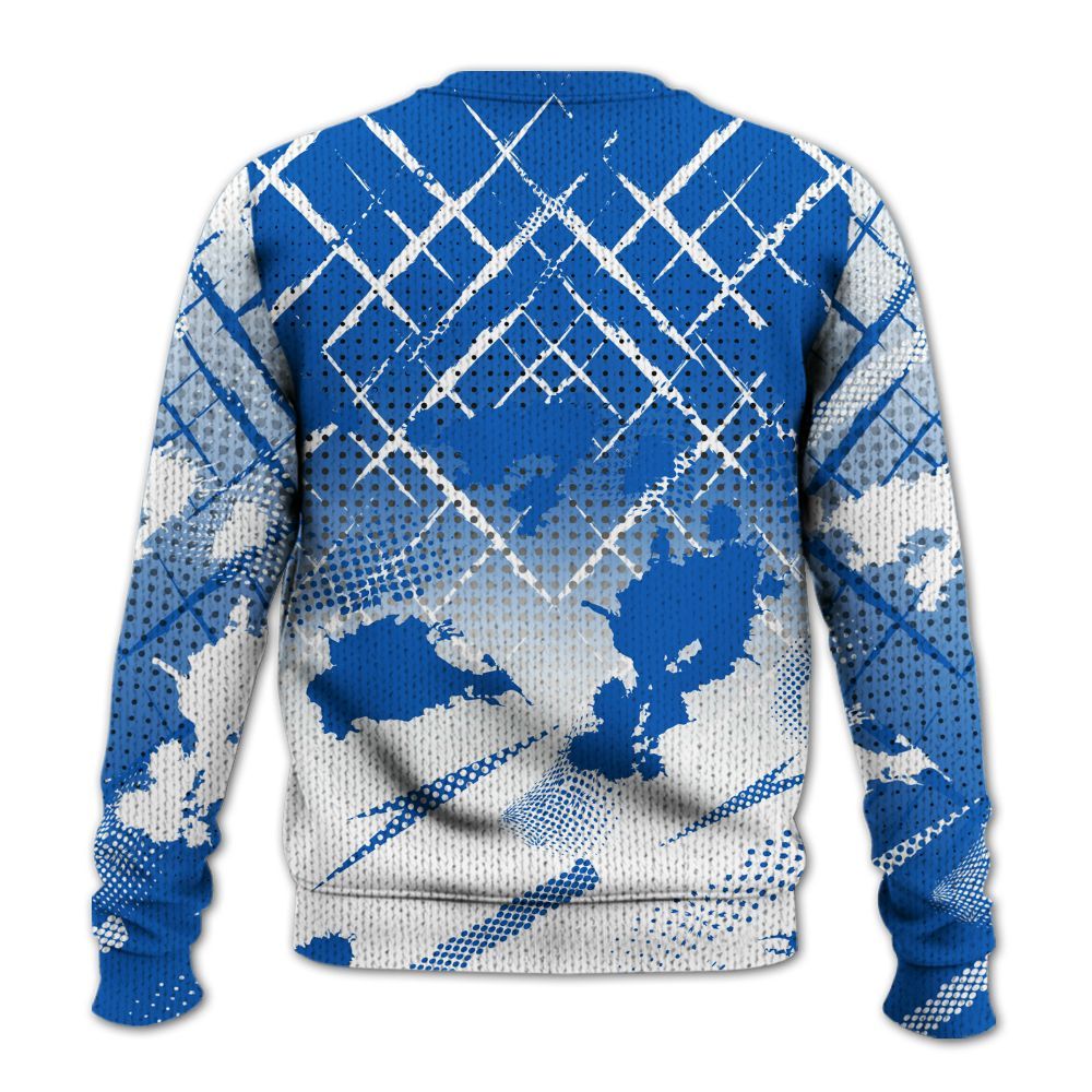 Knitted Sweater To Match Kobe 6 Game Royal - Halftone Stand Business Dripping