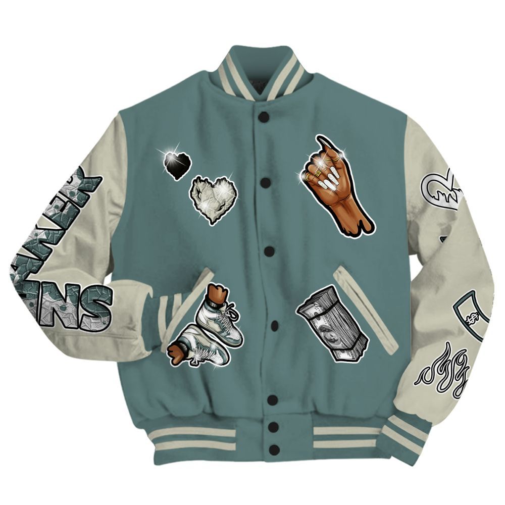 Varsity Jacket To Match AMM Low 17s - Sneakerz Girlz All Over Print