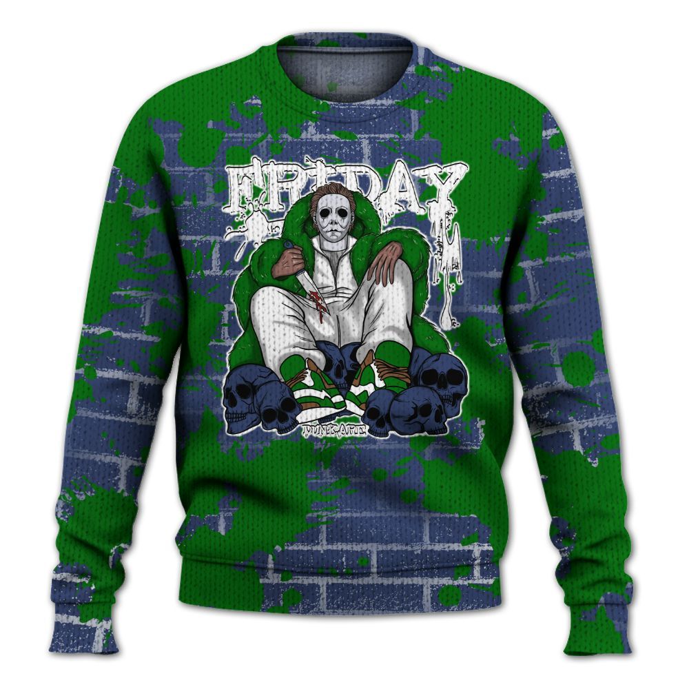 Knitted Sweater To Match Midnight Navy 13s - Friday Brick