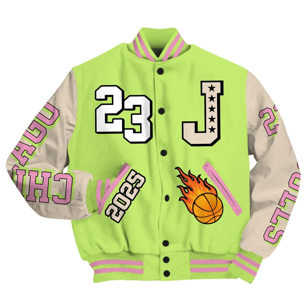 Varsity Jacket To Match Jack Black Night Silver - Chicago 23 Basketball All Over Print