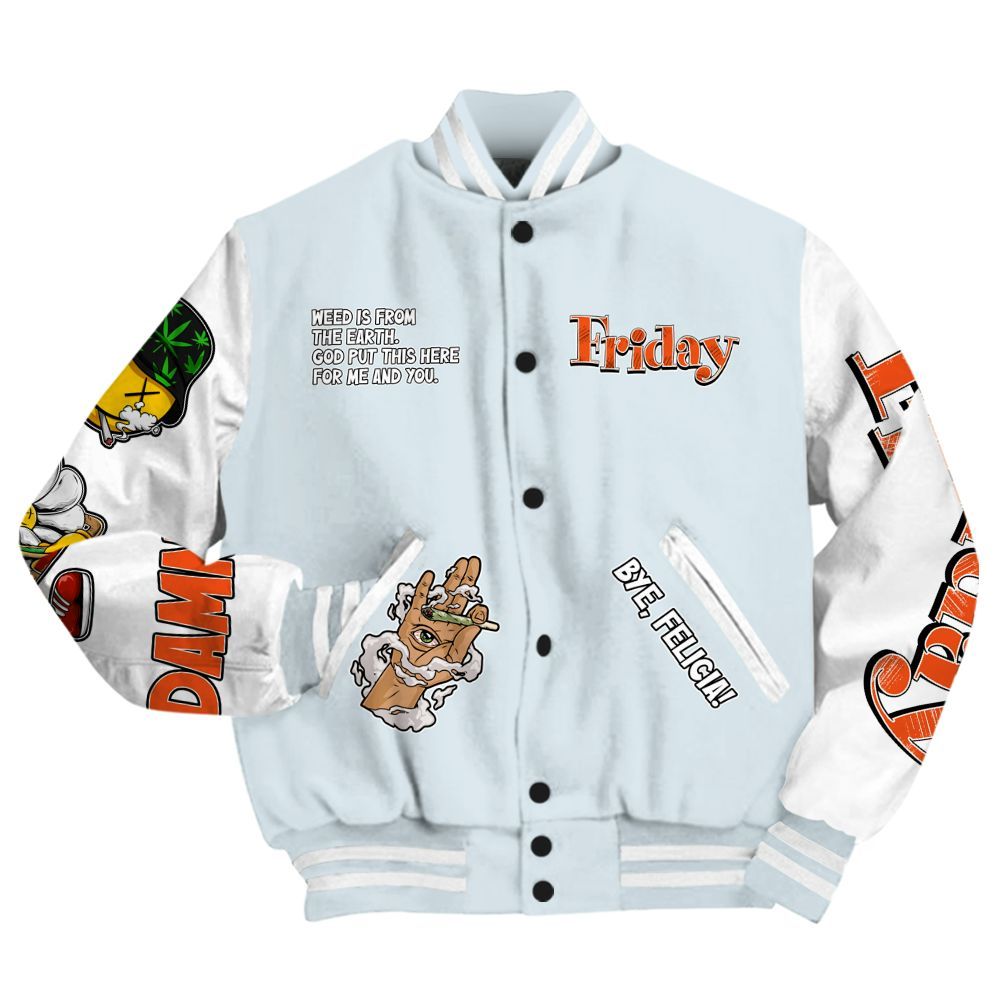 Varsity Jacket To Match High OG Alaska 1s - Friday Sneaker Stress Style All Over Print