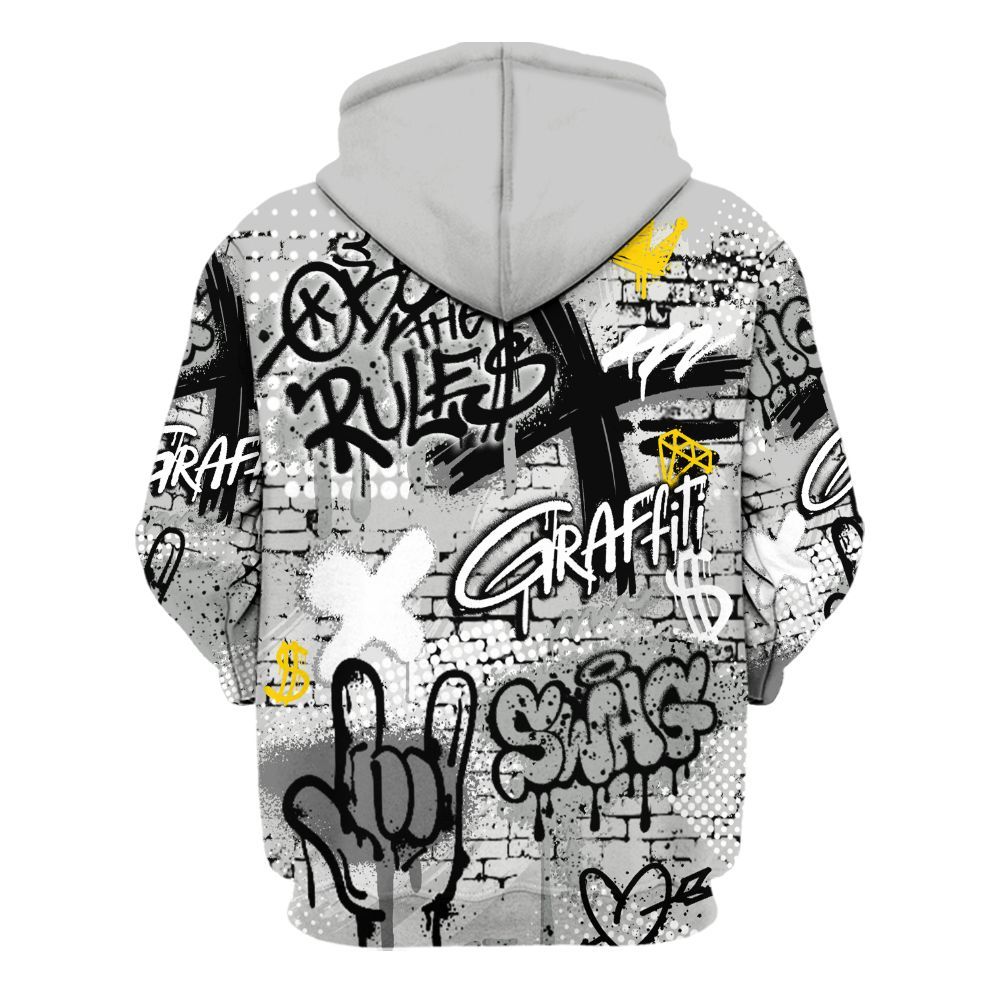 Hoodie To Match Retro White Oreo 4s - True It Real Graffiti Streetwear All Over Print