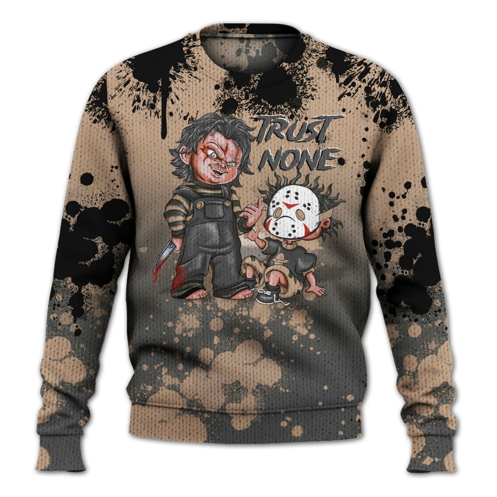 Knitted Sweater To Match Kobe 9 EM Mamba - Trust No One Scary