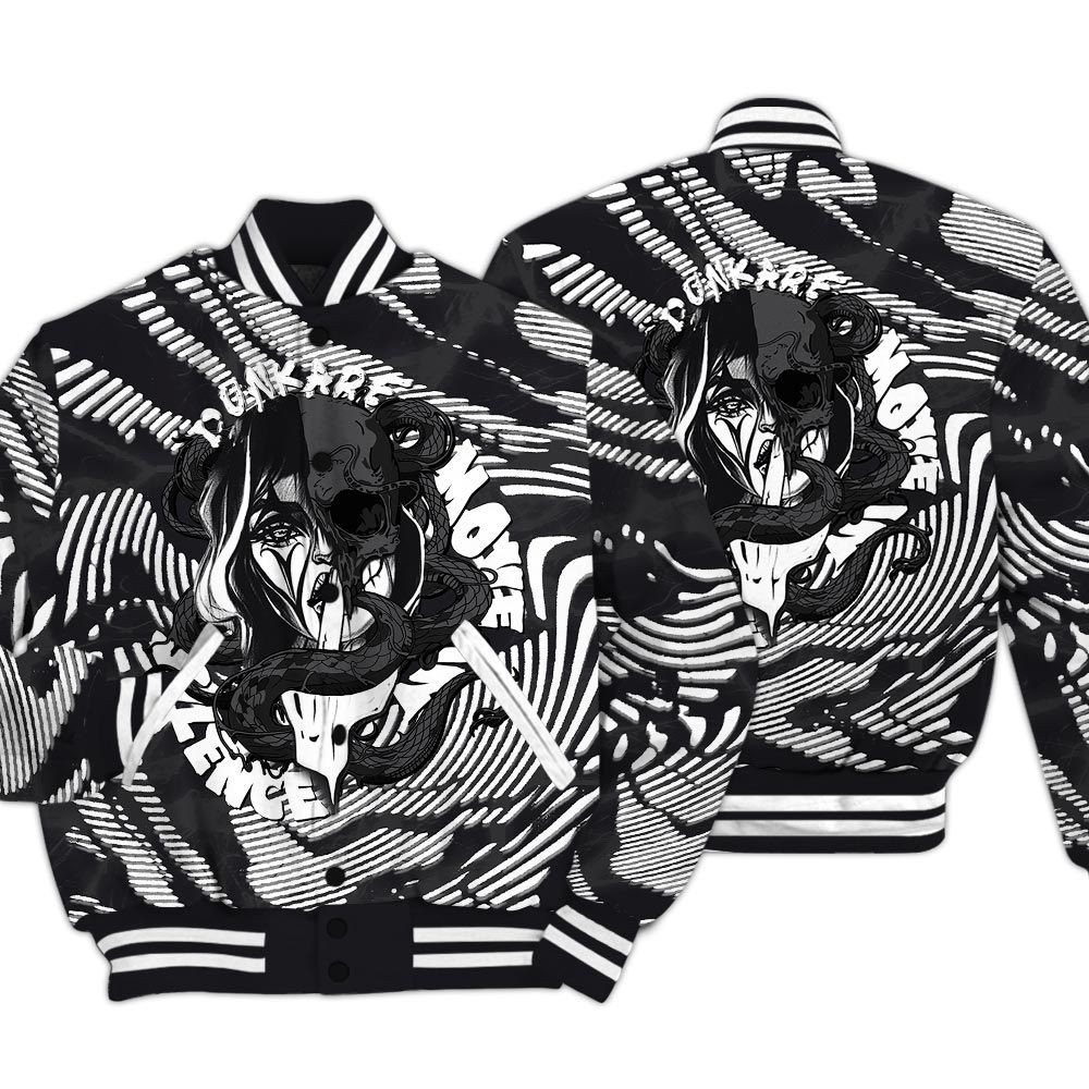 Varsity Jacket To Match White Thunder 4s - Move In Silence Fume Varsity Jacket Unisex