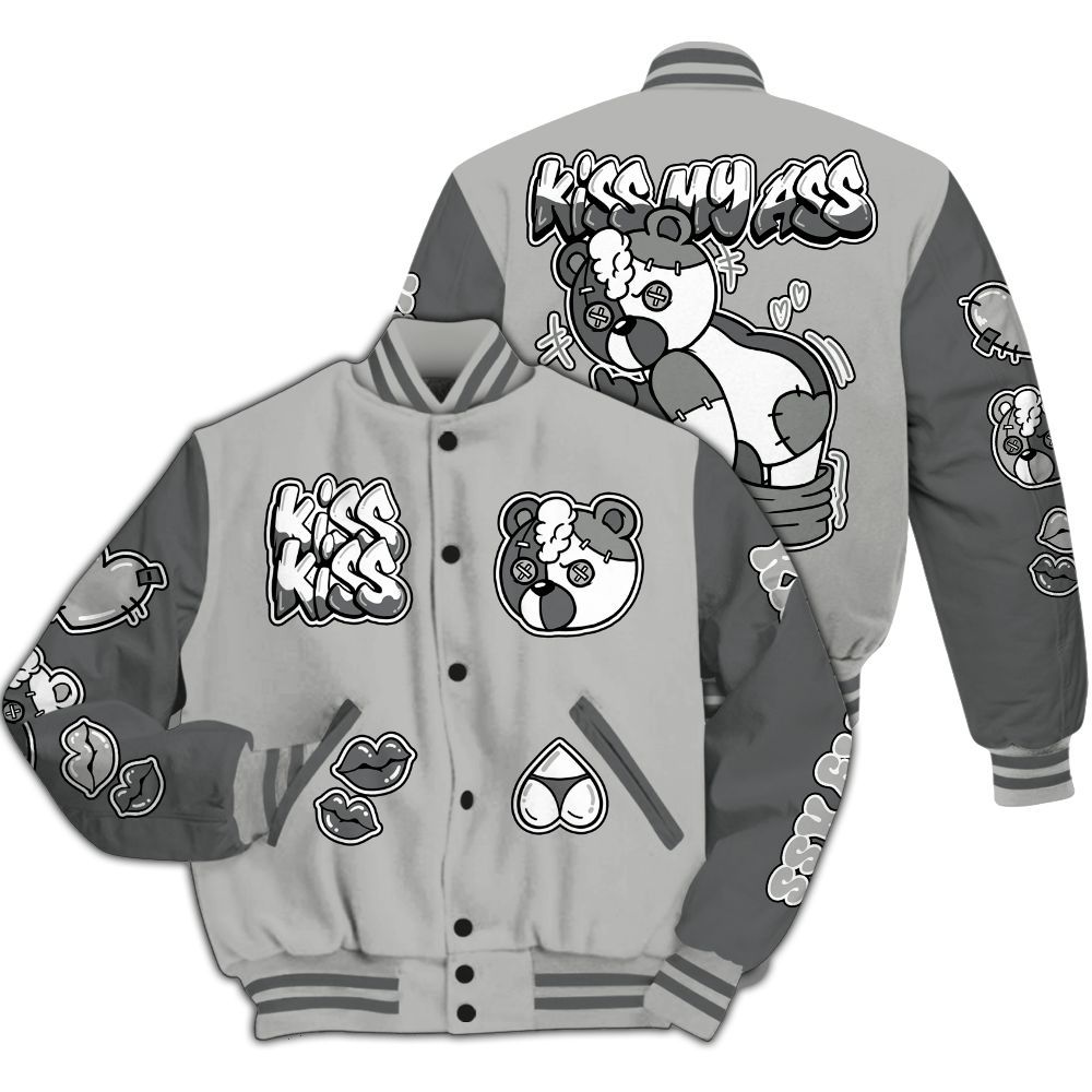 Varsity Jacket To Match Retro Wet Cement 4s - Kiss My Hugz All Over Print