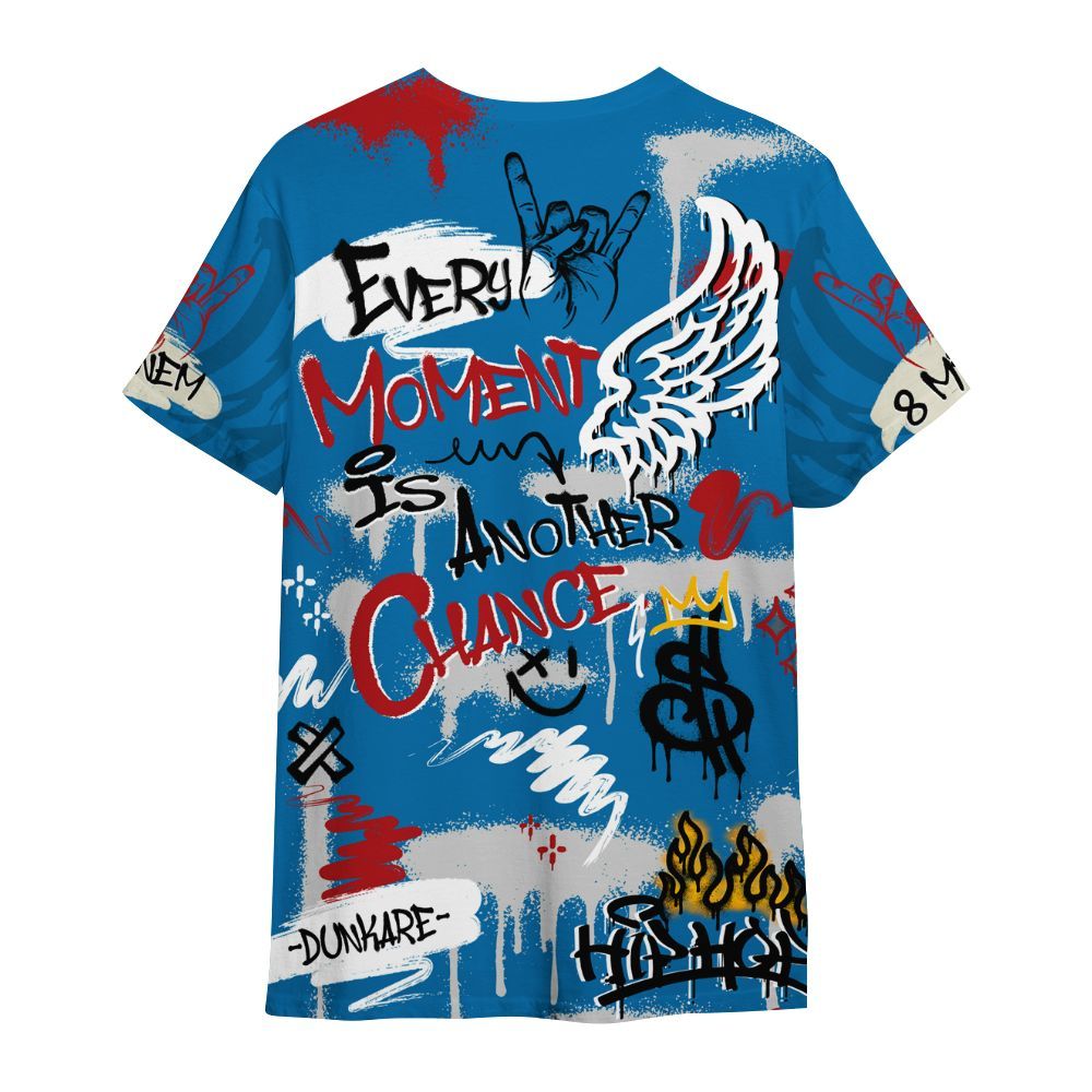 Shirt To Match Rare Air 3s - 8Mile Movie Graffiti All Over Print