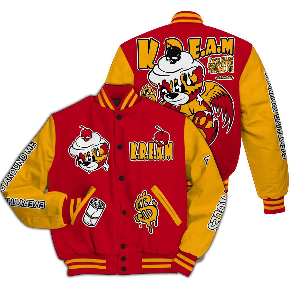 Varsity Jacket To Match Cardinal 7s - Loot Bear All Over Print