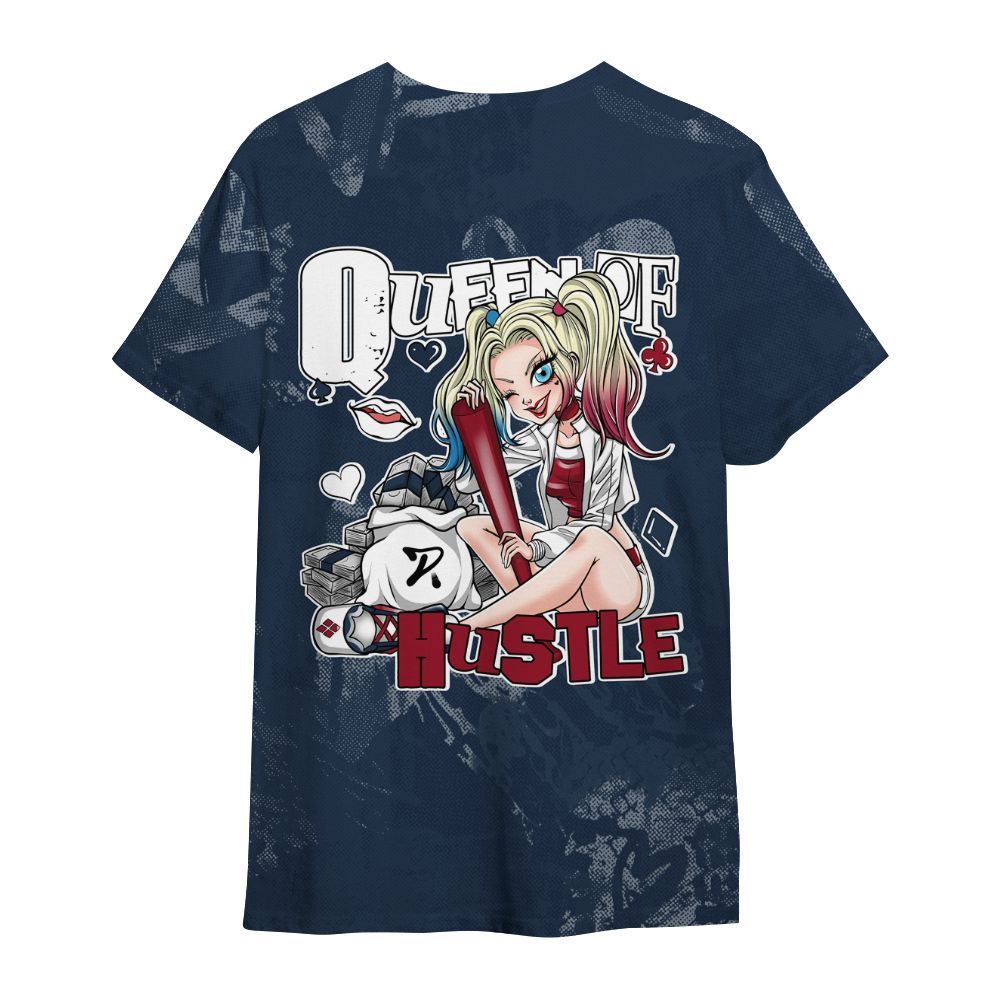 Shirt To Match White Midnight Navy 6s - Hustles Quiinn All Over Print