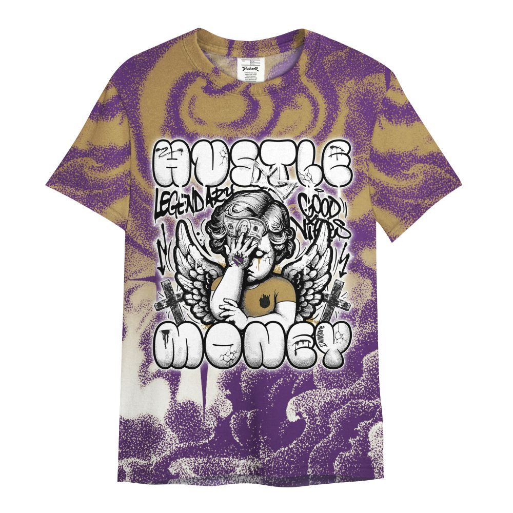 Shirt To Match Air Diamond Turf Ravens - Angel Hustle Money All Over Print