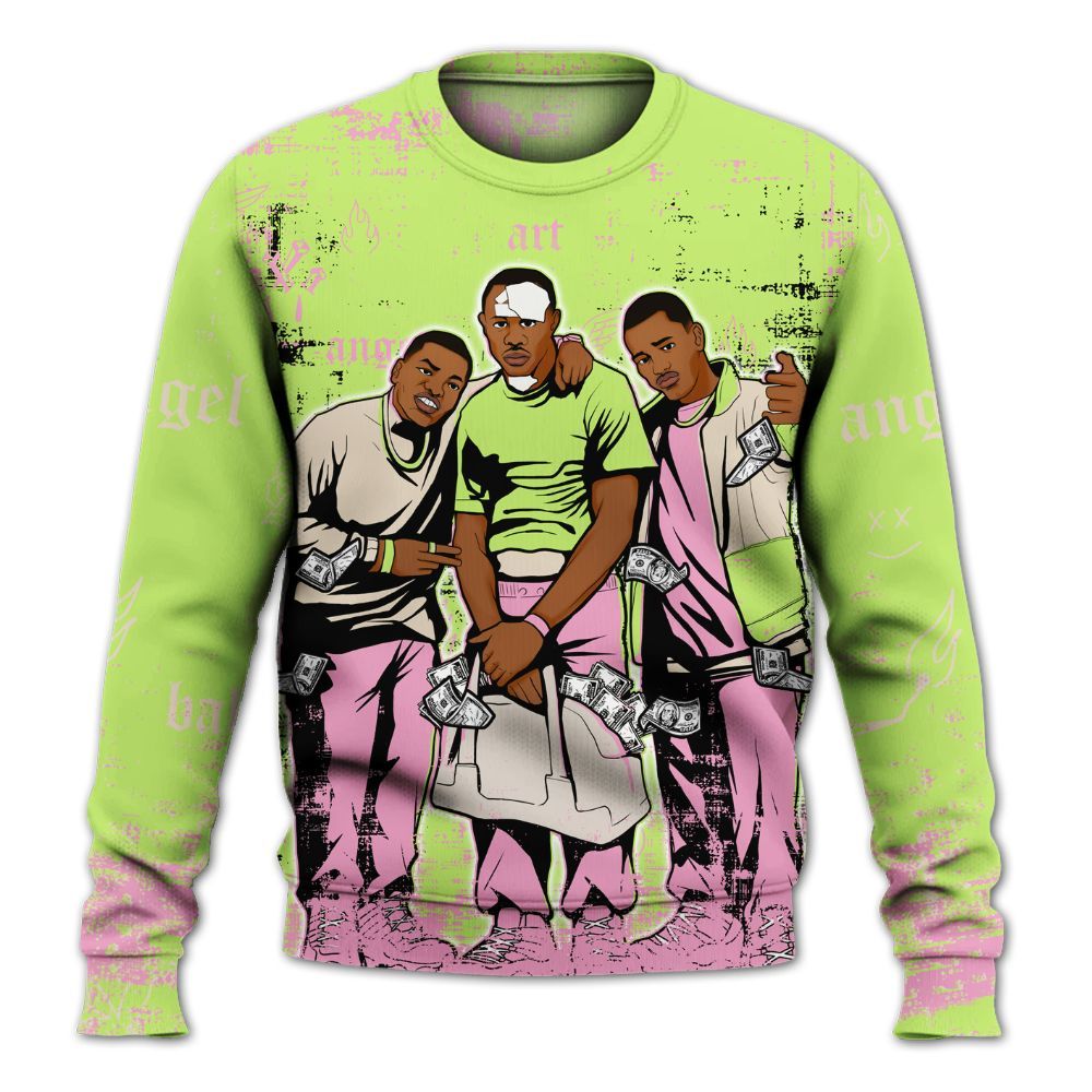 Sweatshirt To Match Jack Black Night Silver - Paid In Full Money Street Graphic All Over Print