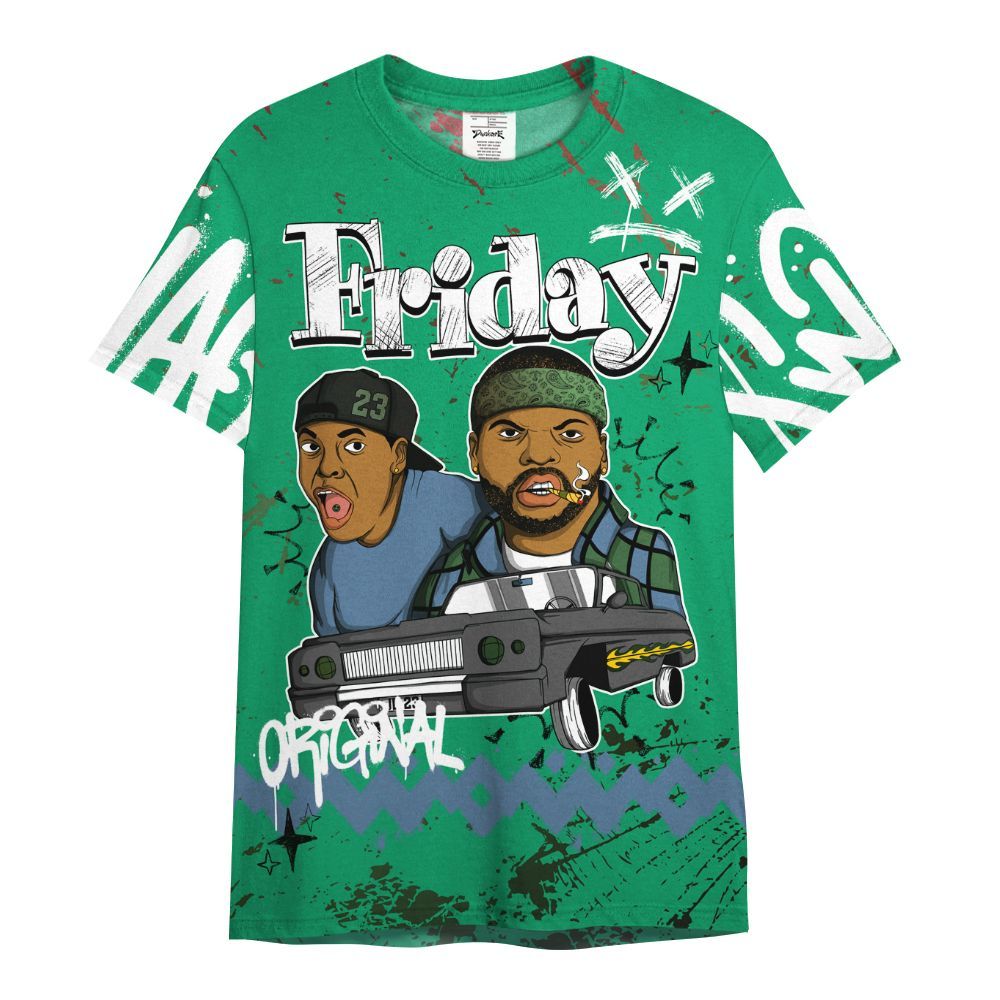 Shirt To Match Foamposite Pro Pine Green 2025 - Friday Sneaker Crayon All Over Print
