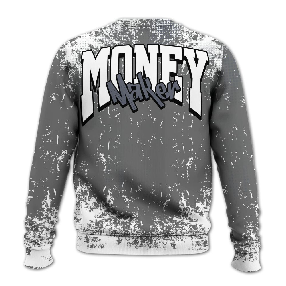 Sweatshirt To Match Cool Grey 6s - Move In Silence Money Street Retro All Over Print