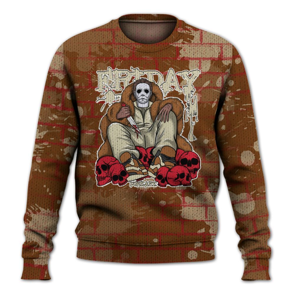 Knitted Sweater To Match Archaeo Brown 5s - Friday Brick