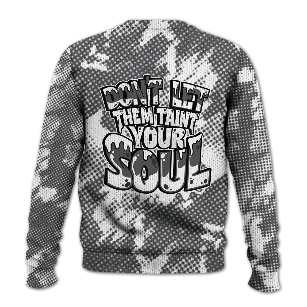 Knitted Sweater To Match White Thunder 4s - Never Taint Your Soul White