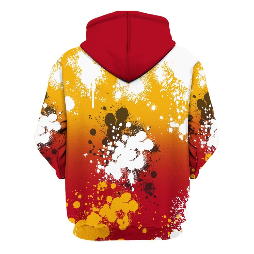 Hoodie To Match Cardinal 7s - God Blessed Ink Drip All Over Print