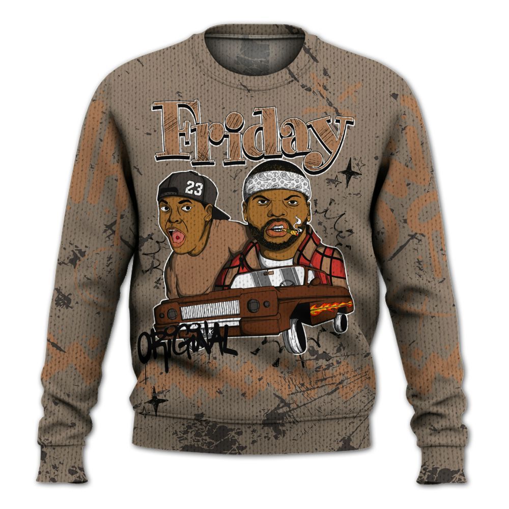 Knitted Sweater To Match Air Max Rocky Distressed - Friday Sneaker Crayon