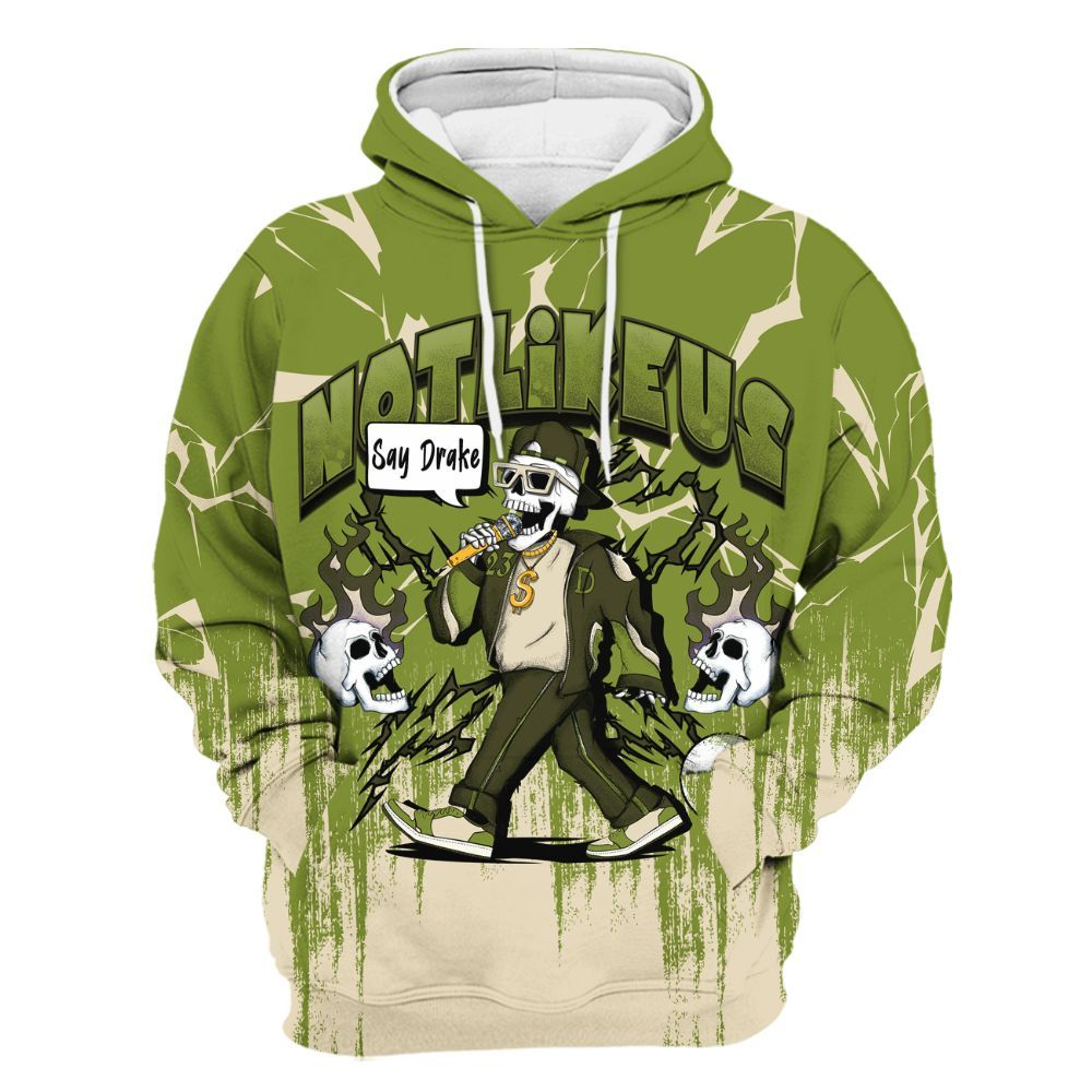 Hoodie To Match SB Dunk Low Asparagus - Don't Like Us All Over Print