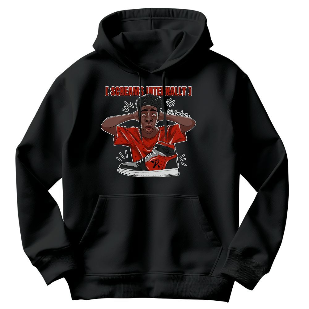 Sweatshirt To Match Red Cement 4s - Scream Internally Graphic