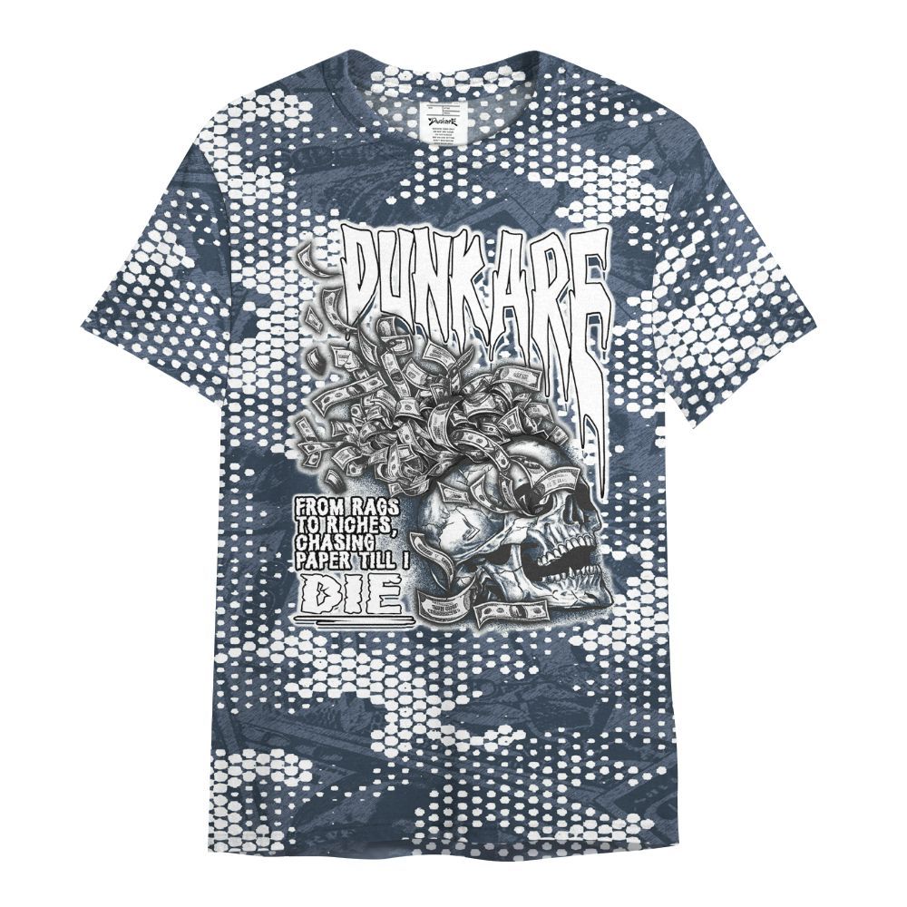 Shirt To Match Low Diffused Blue 11s - From Rags To Riches All Over Print