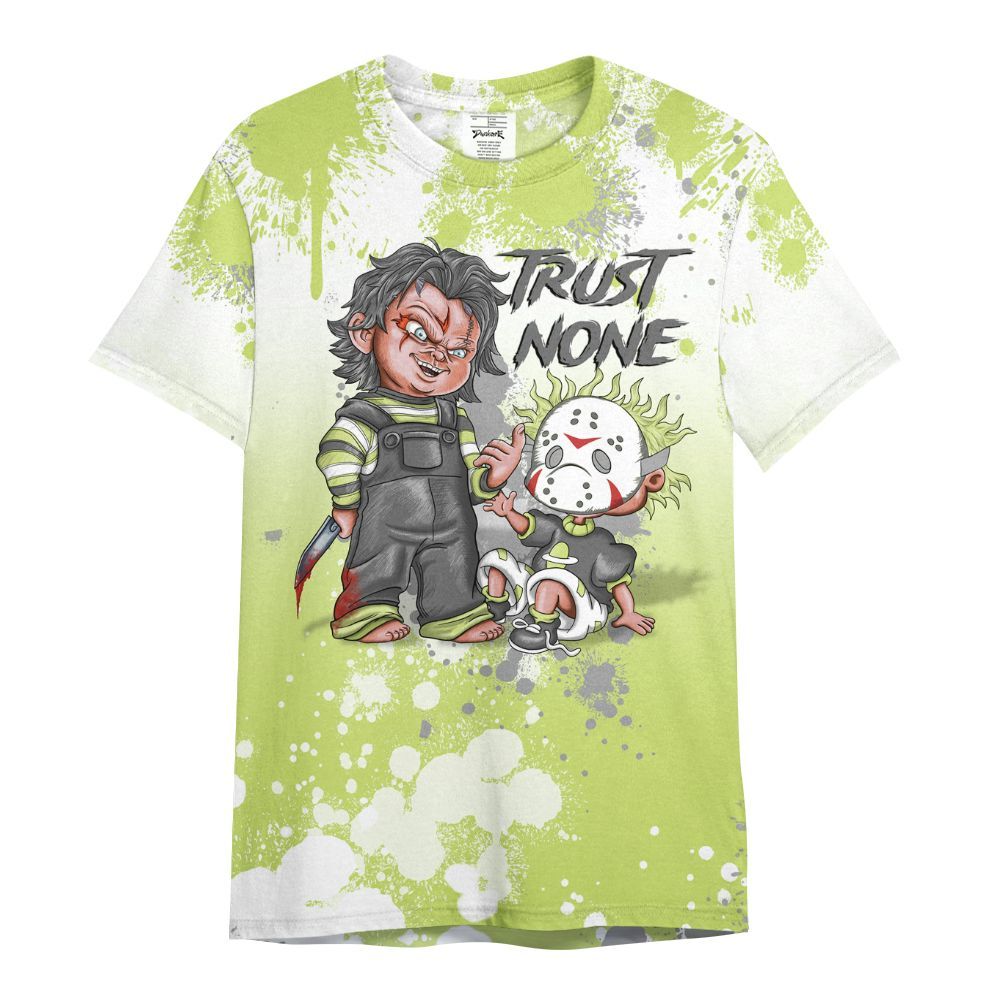 Shirt To Match Light Lemon Twist 4s - Trust No One Scary All Over Print