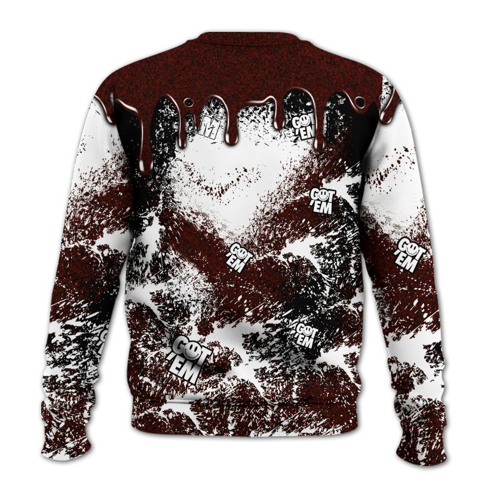 Sweatshirt To Match Air Force 1 Low Halloween Skull 2024 - Dripping 23 Drip All Over Print