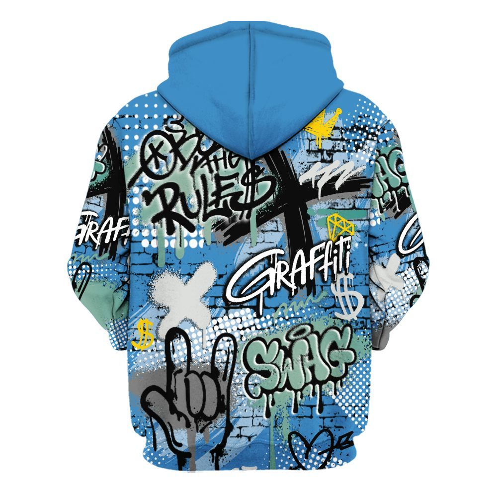 Hoodie To Match Low Carolina 17s - True It Real Graffiti Streetwear All Over Print