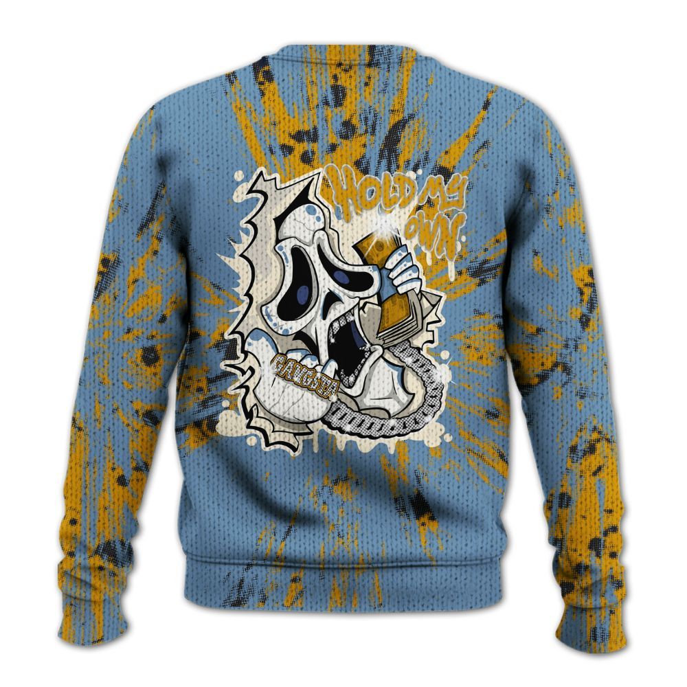 Knitted Sweater To Match High OG First In Flight 1s - Hold My Own Graphic Halloween