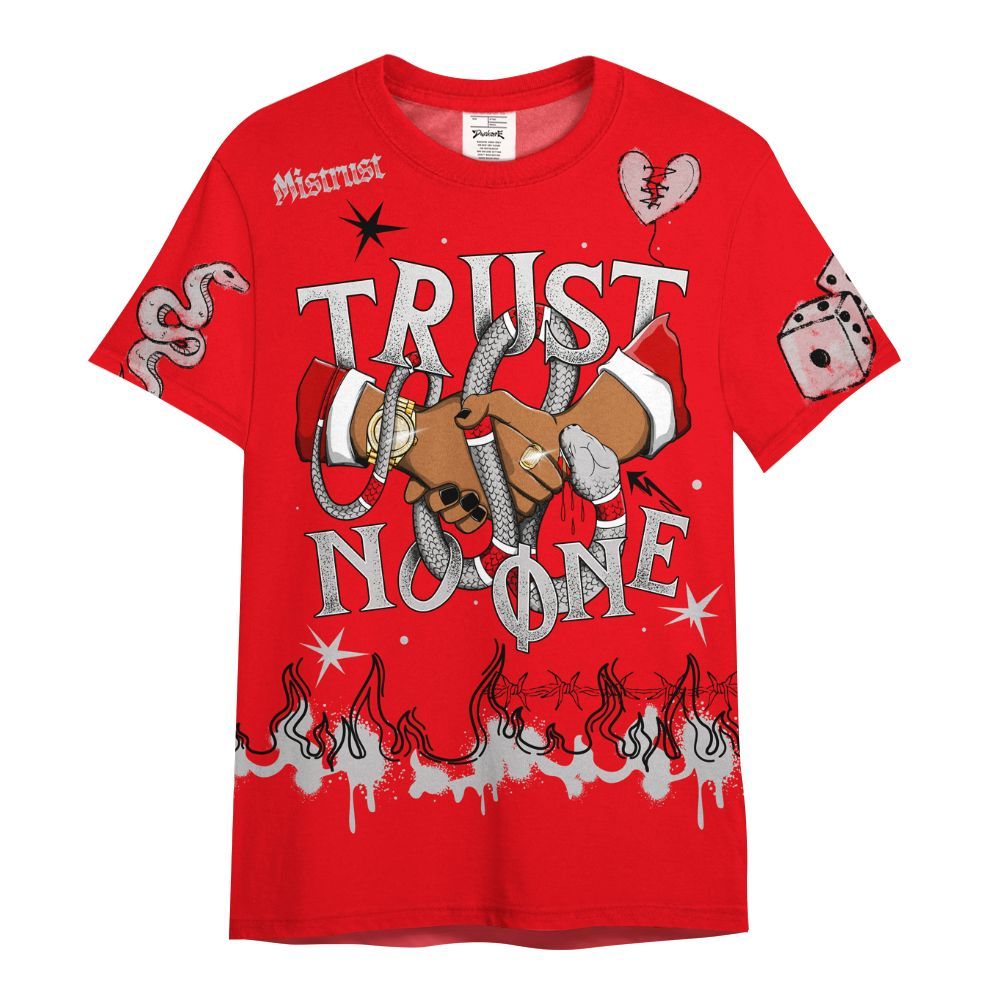 Shirt To Match Air Max 1 Low Poly - Trust No One Snake-Bite Doodle Crayon All Over Print