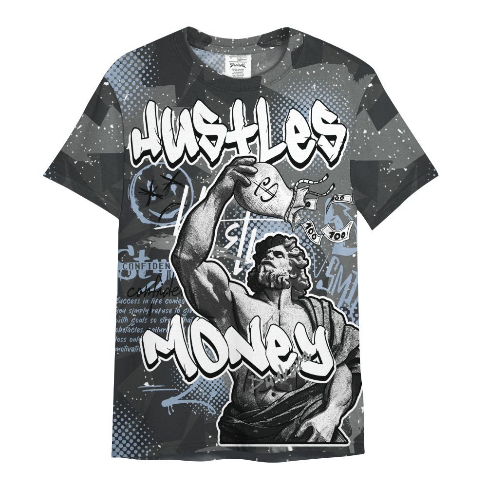 Shirt To Match Reverse Black White 6s - Huslte Money Retro All Over Print