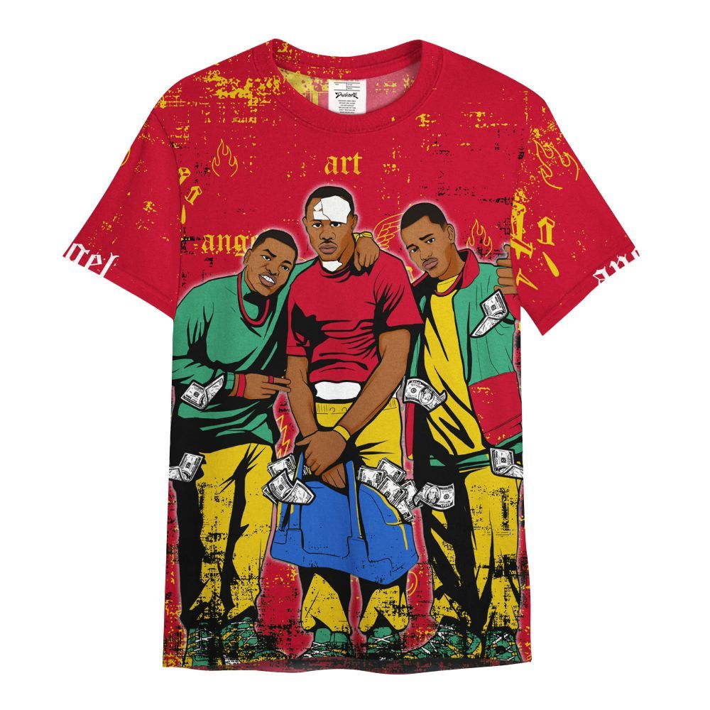 Shirt To Match Miro 7s - Paid In Full Money All Over Print