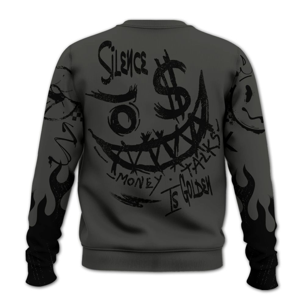 Sweatshirt To Match Dunk Low Skateboards Black - Mouth Burning Street Style All Over Print