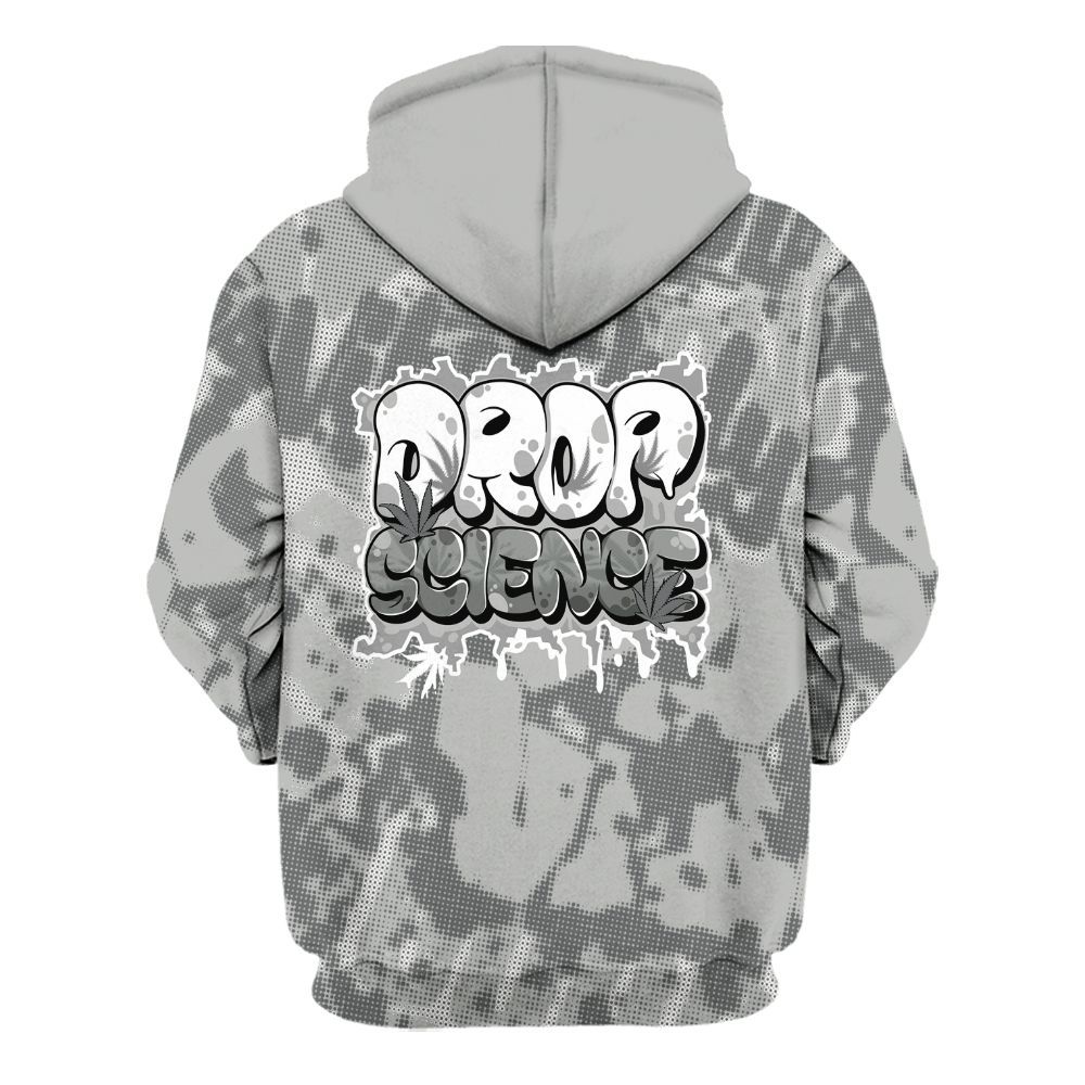 Hoodie To Match Paris Cement Grey 4s - Drop Science Street All Over Print