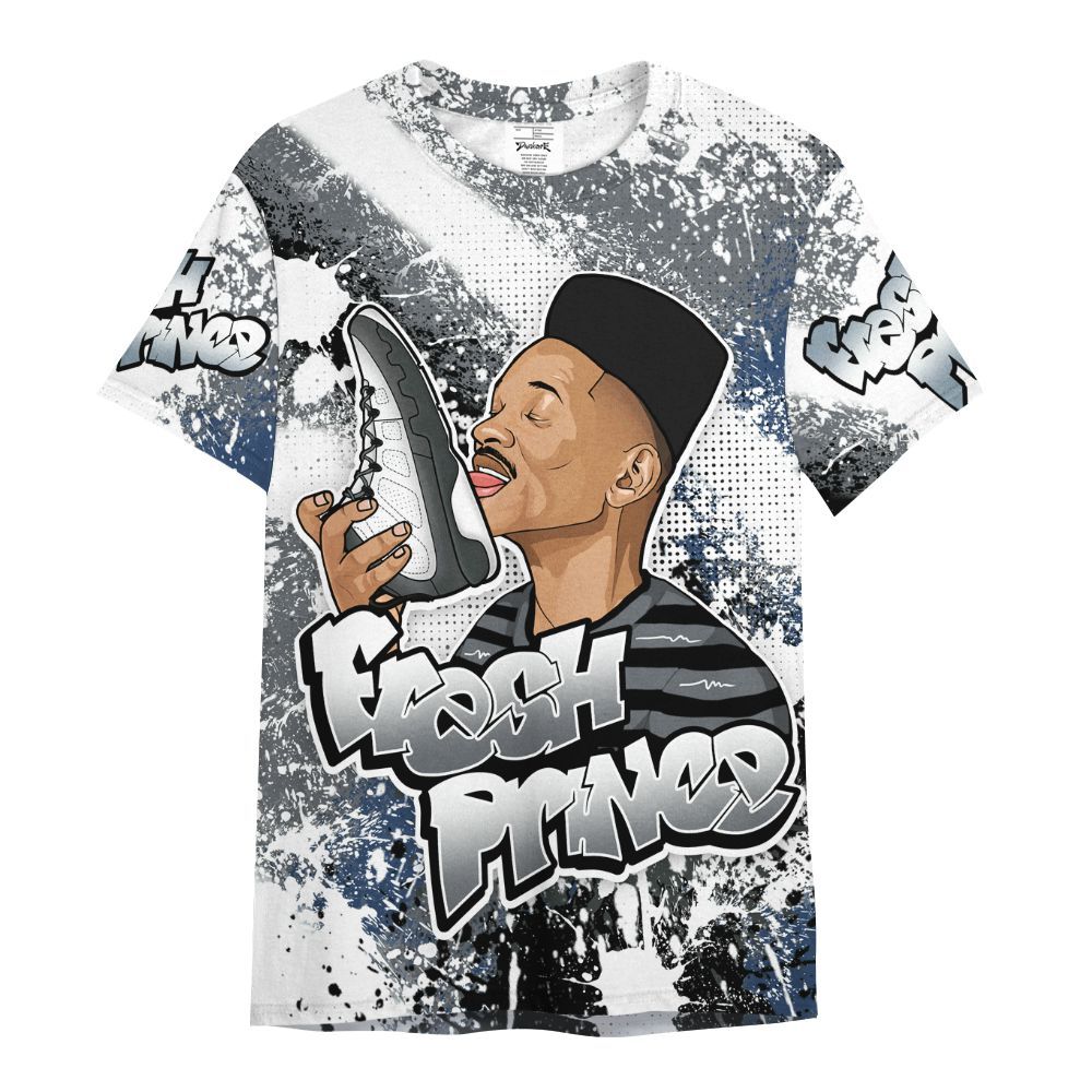 Shirt To Match Flint Grey 9s - Fresh Sneaker Lick All Over Print