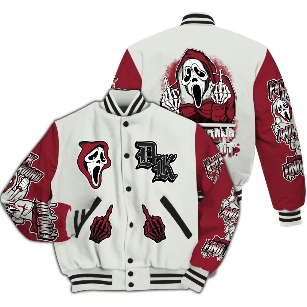 Varsity Jacket To Match Chicago 2025 40s - F#CK And Find Out Graphic All Over Print