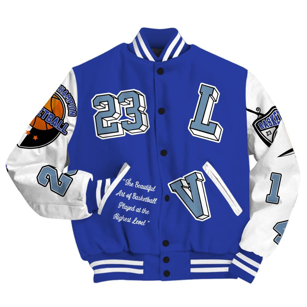 Varsity Jacket To Match Air 180 Concord - The GOAT Got Em Streetwear All Over Print