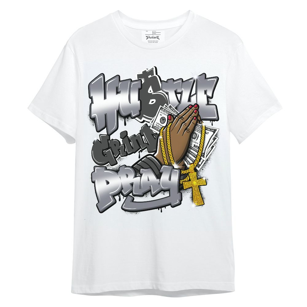 Shirt To Match Retro Black Flint 13s - Hustle, Money Pray Unisex Shirt