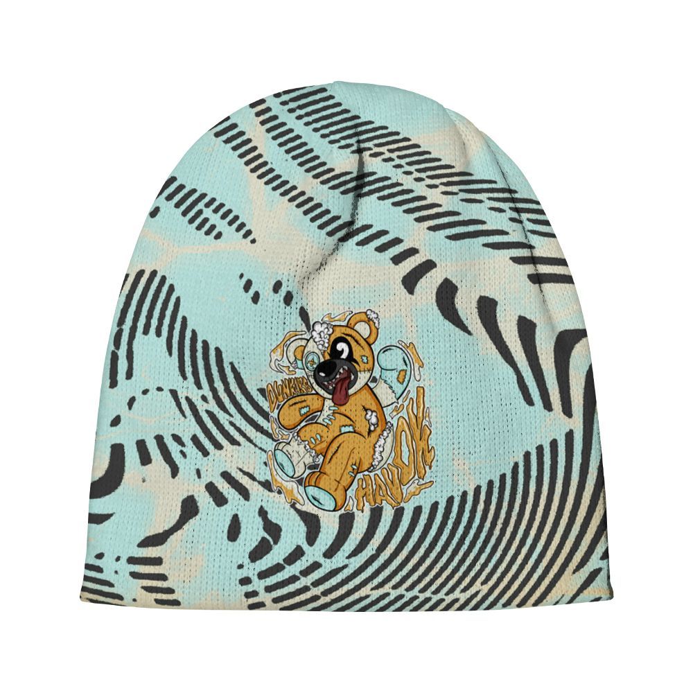 Beanie Hat To Match Pure Platinum 4s - Havok Bear Graphic