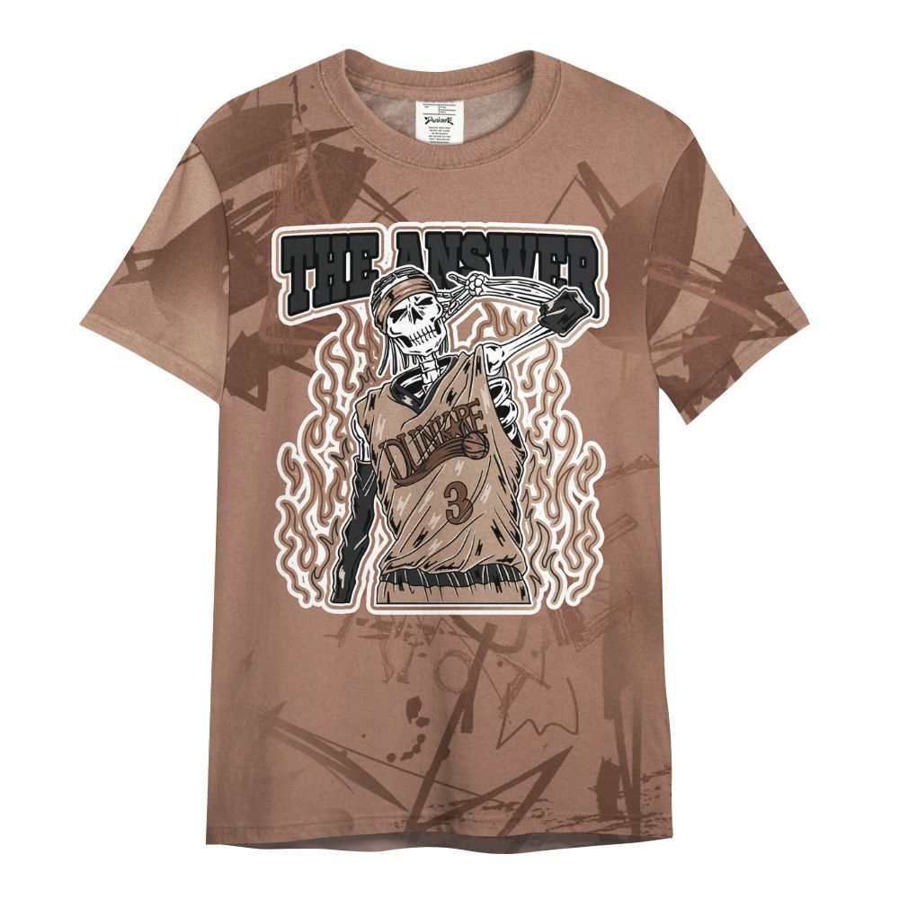 Shirt To Match KD 4 Christmas - Allen Answer Skeleton Messyz All Over Print