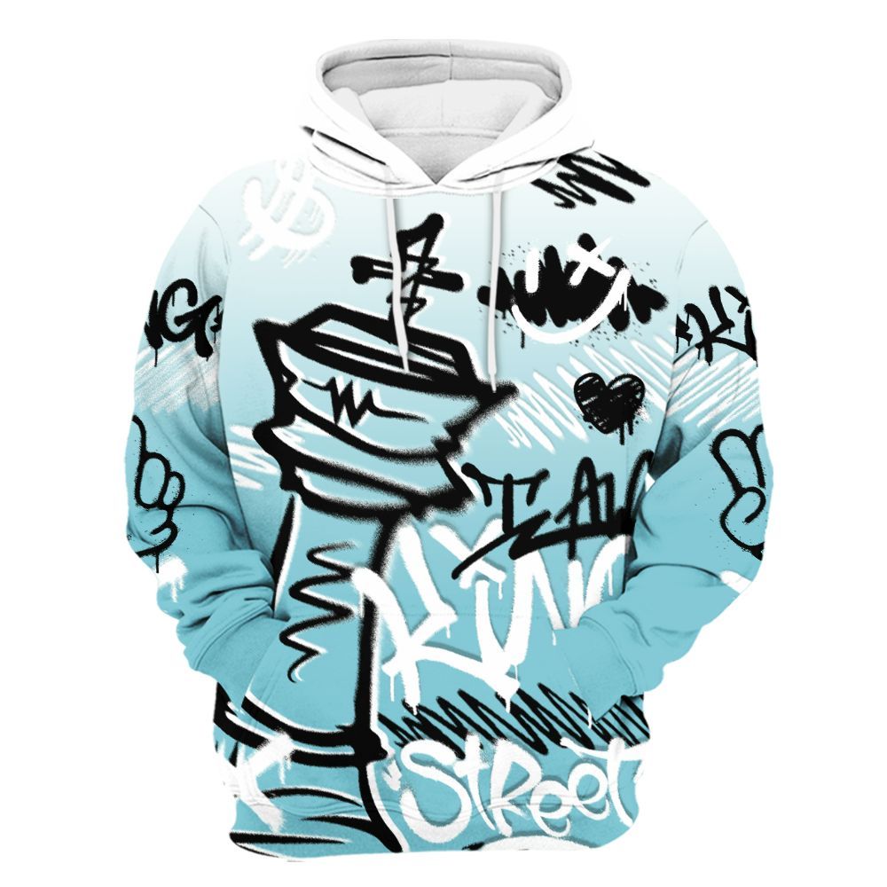 Hoodie To Match Low Legend Blue 11s - Street King Chess Streetwear All Over Print