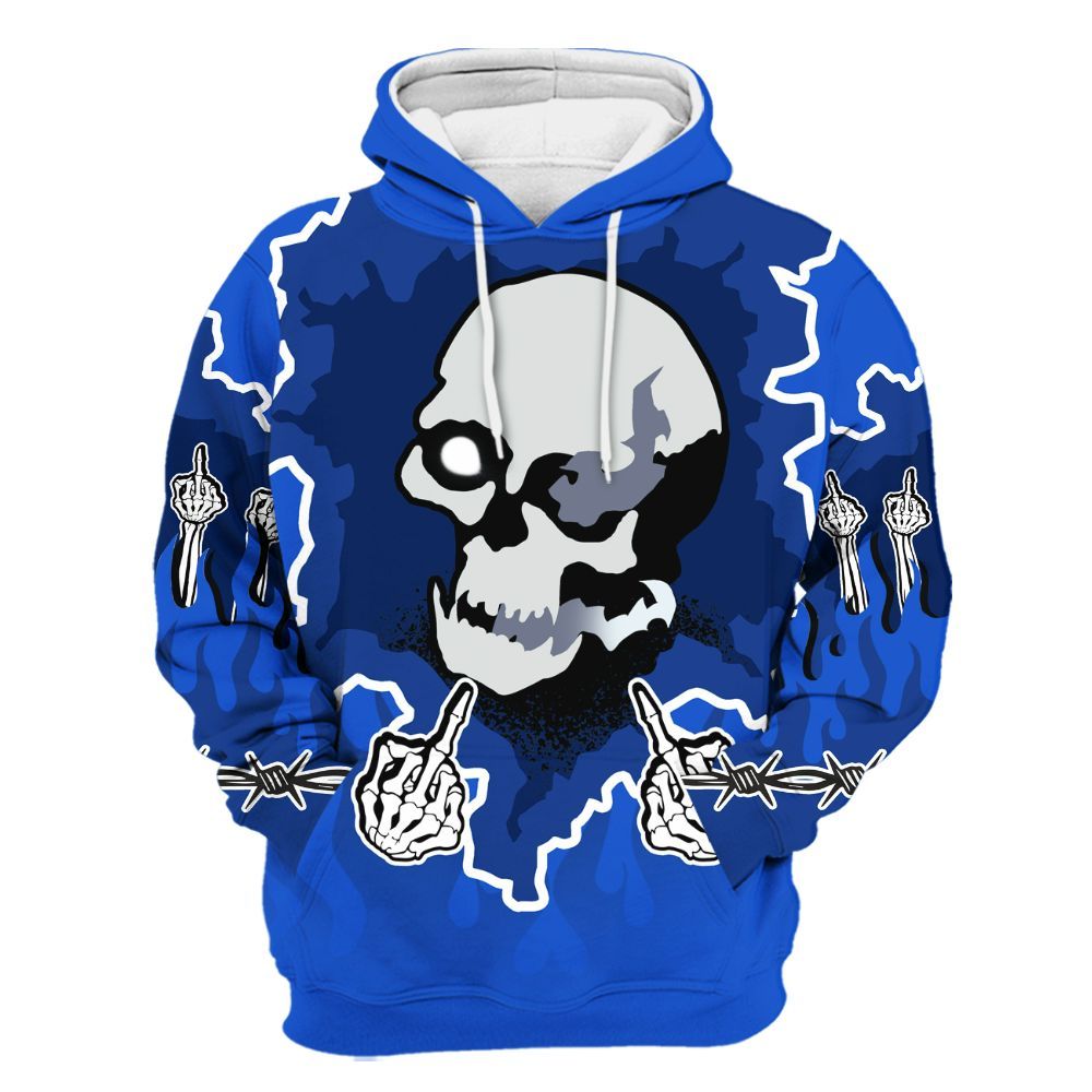 Hoodie To Match Air Foamposite One Royal - F Around Find Out Graphic Trapped All Over Print