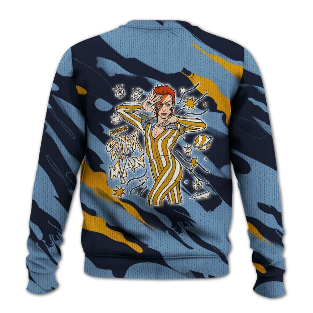 Knitted Sweater To Match High OG First In Flight 1s - Starmans Graphics Colored