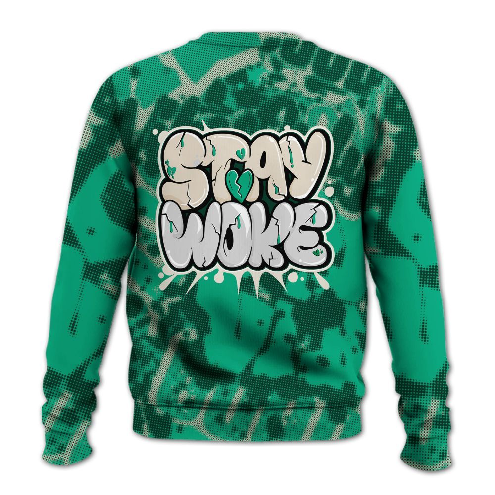 Sweatshirt To Match Oxidized Green 4s - Stay And Woken Street All Over Print
