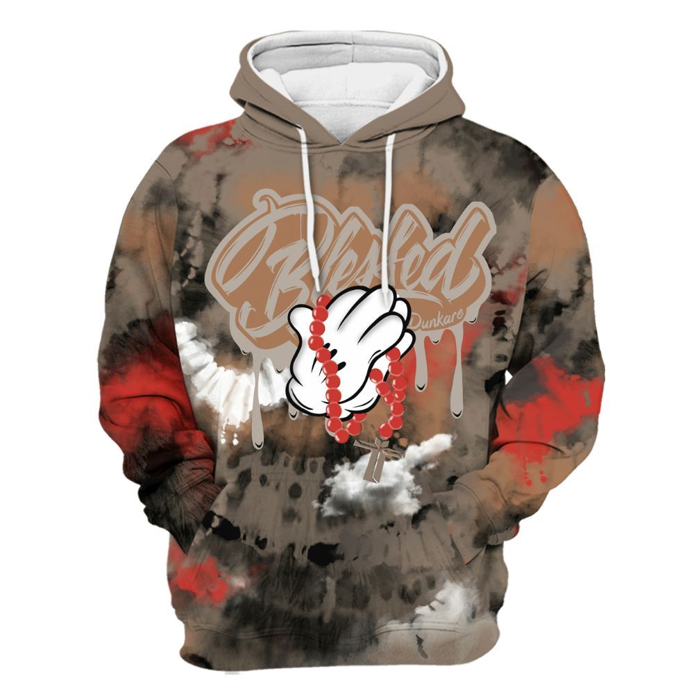 Hoodie To Match Air Max Rocky Distressed - God Blessed Tie Dye All Over Print
