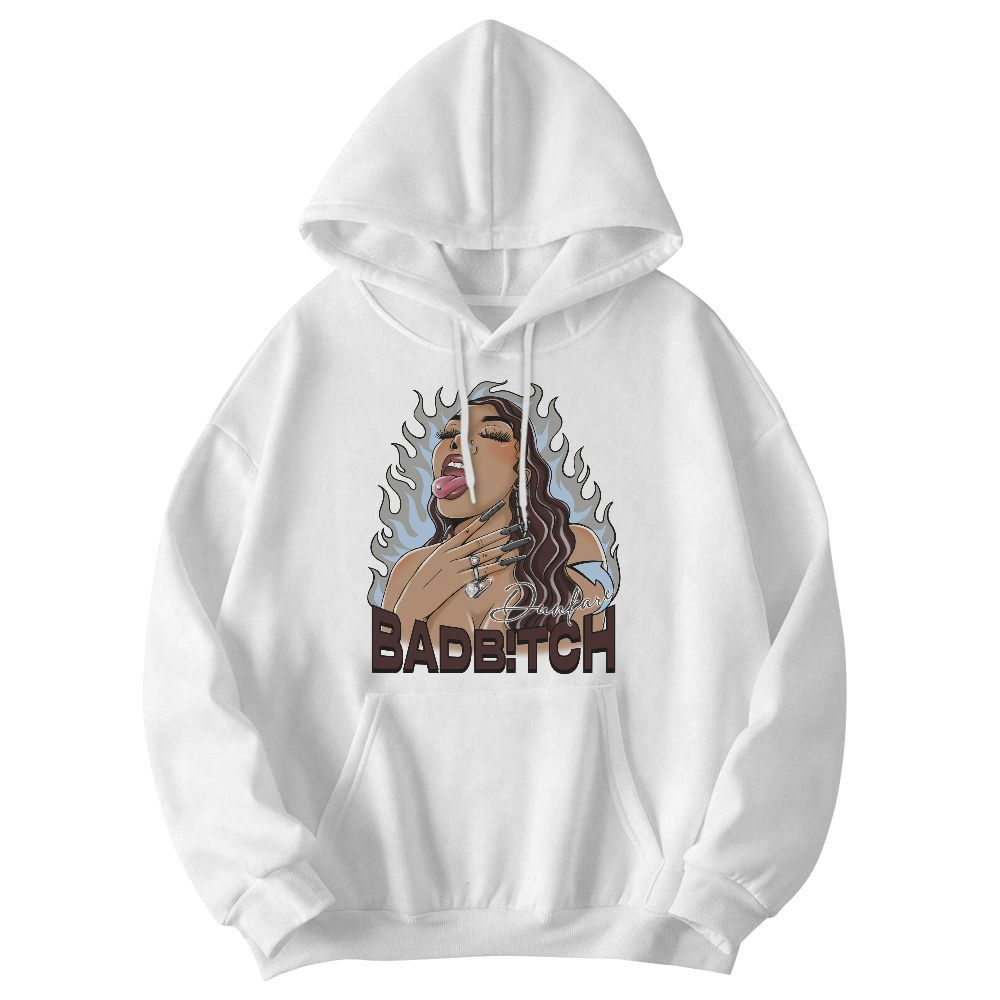 Sweatshirt To Match Burgundy 5s - Bad B!tch Graphic