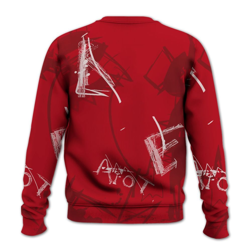 Sweatshirt To Match Bred Velvet 11s - Seeya Skeleton Messyz All Over Print