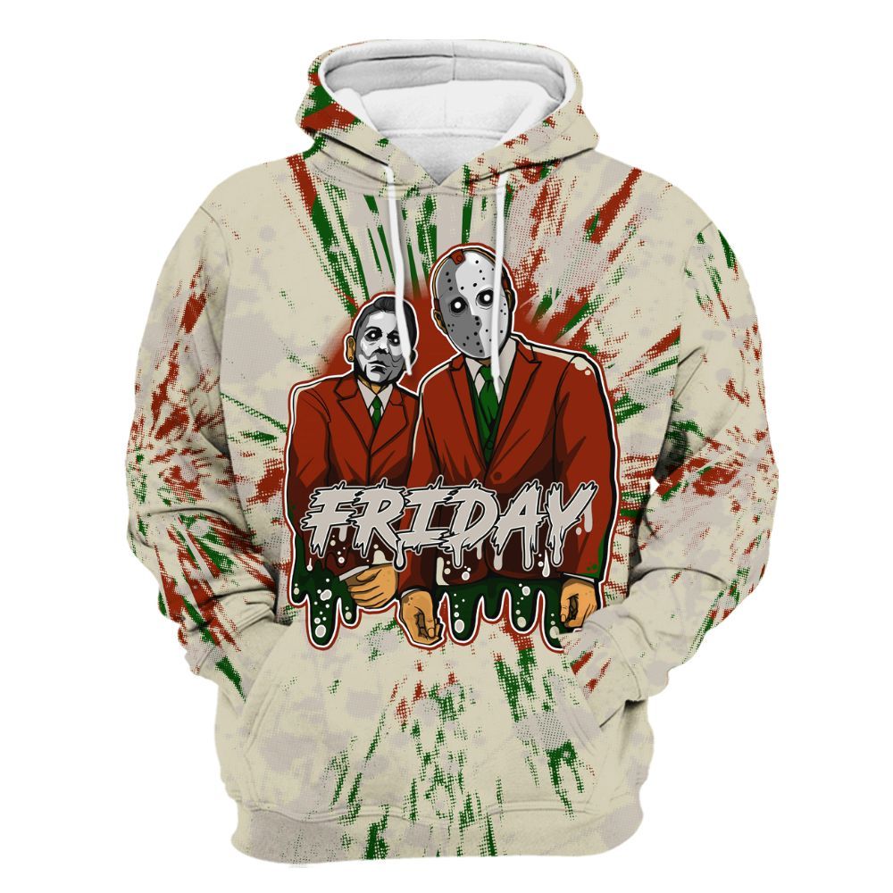 Hoodie To Match El Grito 5s - Friday Halloween Graphic Luxury All Over Print