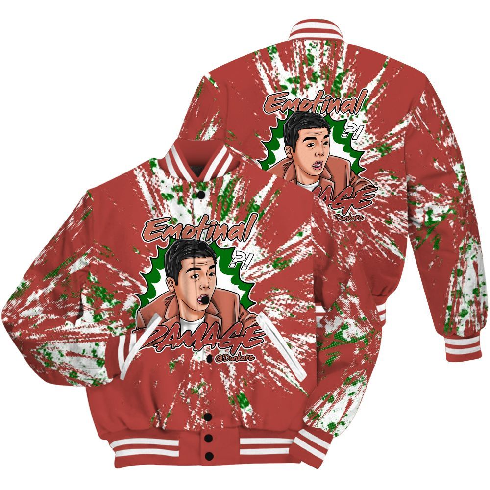 Varsity Jacket To Match Dune Red 13s Shirt - Damaged Meme Shirt Unisex Outfit All Over Print